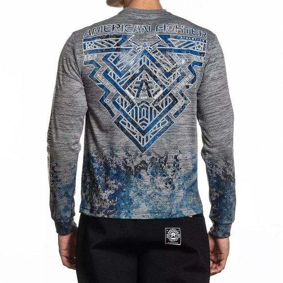 AMERICAN FIGHTER HENDERSON Men's T-Shirt L/S Biker - Picture 3 of 6